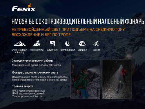 150 Fenix Налобный фонарьRaptor HM65R фото 10