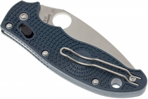 Складной нож Spyderco Manix 2 Lightweight Dark Blue 101PDBL2 фото 12