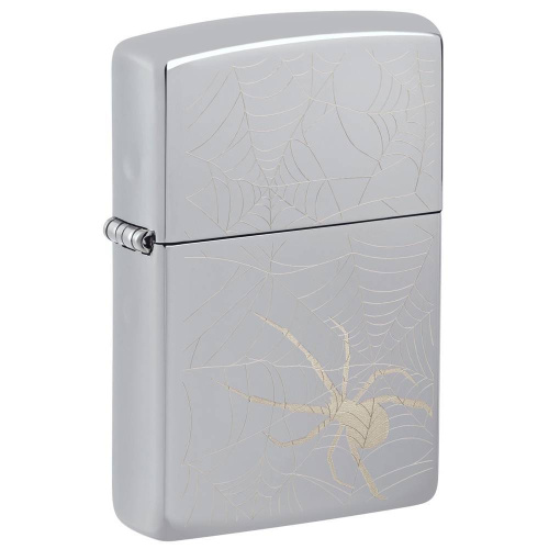 Зажигалка ZIPPO Spider Design с покрытием High Polish Chrome