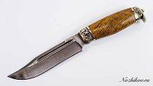 Военный нож  Авторский Нож из Дамаска №39